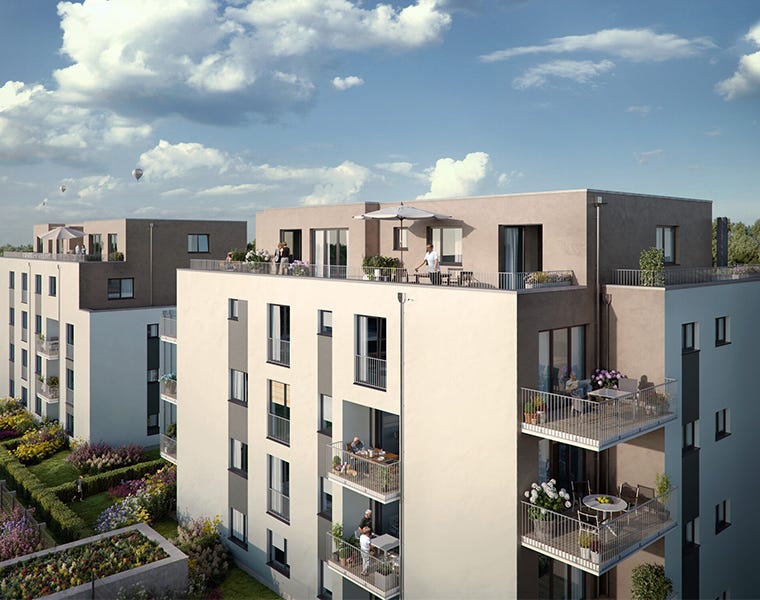 Referenzfoto eines Neubauprojektes von Bonava