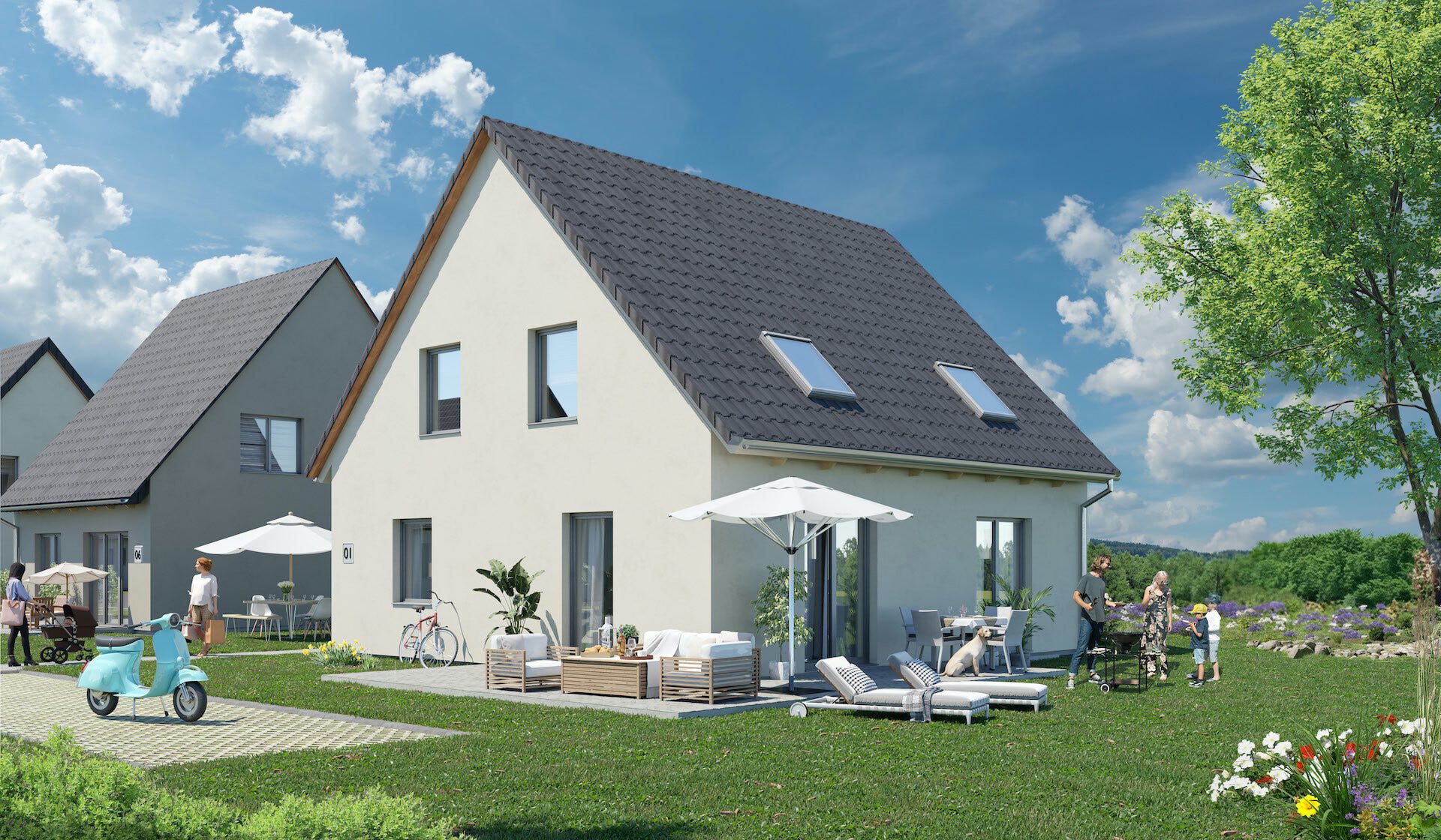 Außenansicht eines Neubauprojektes von Bonava in Müllrose