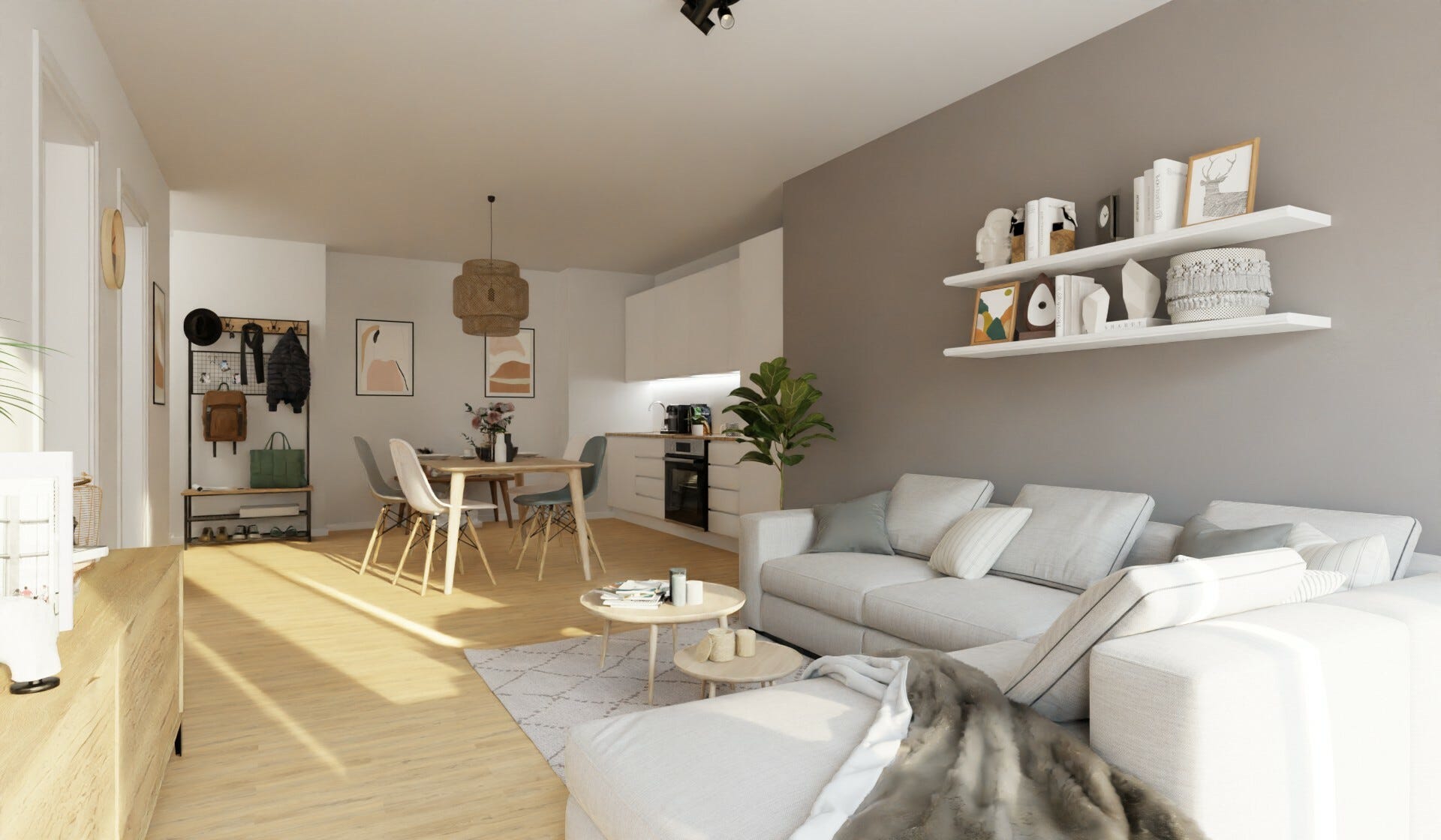 Vorschaubild zum virtuellen Rundgang. Eine textliche Beschreibung des Wohnraums ist alternativ auf der Seite der Einheit verfügbar.