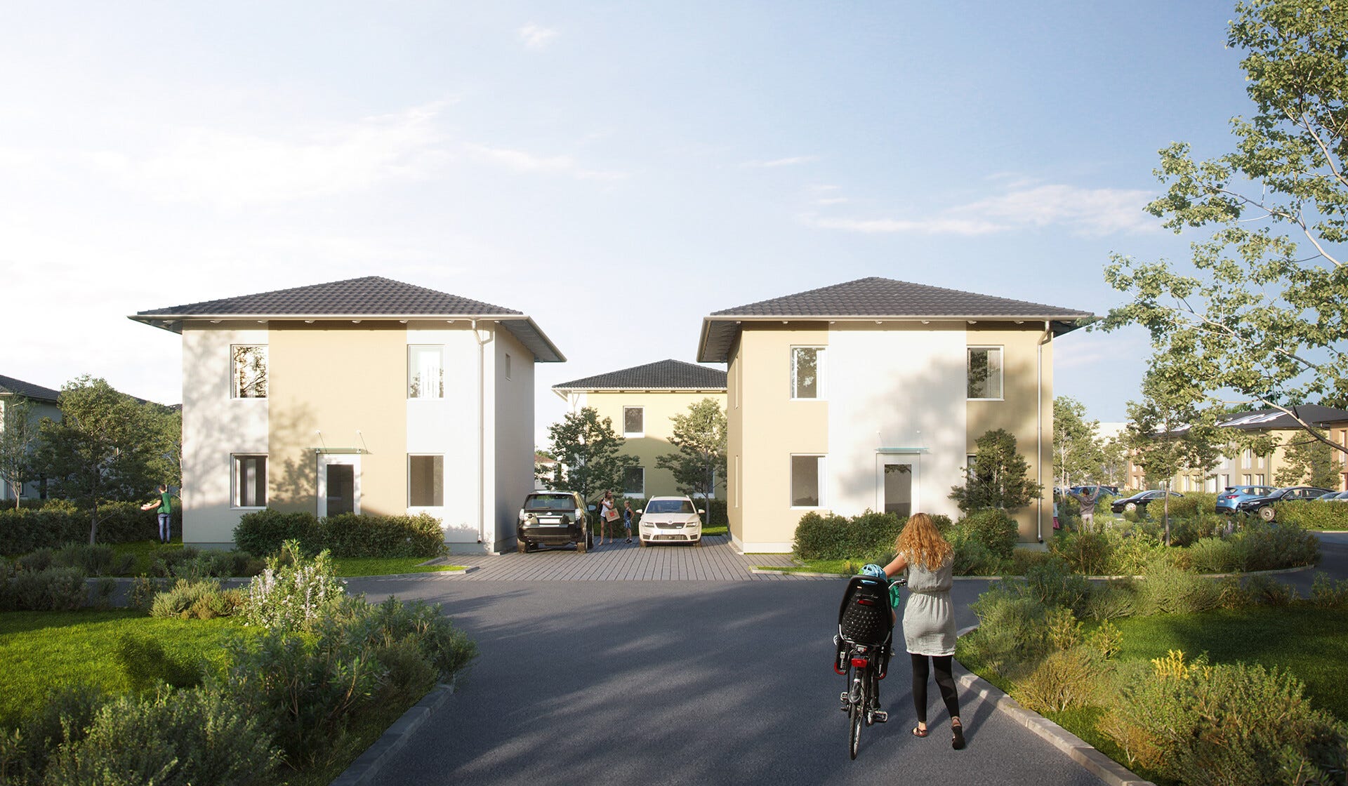 Außenansicht eines Neubauprojektes von Bonava in Biesenthal