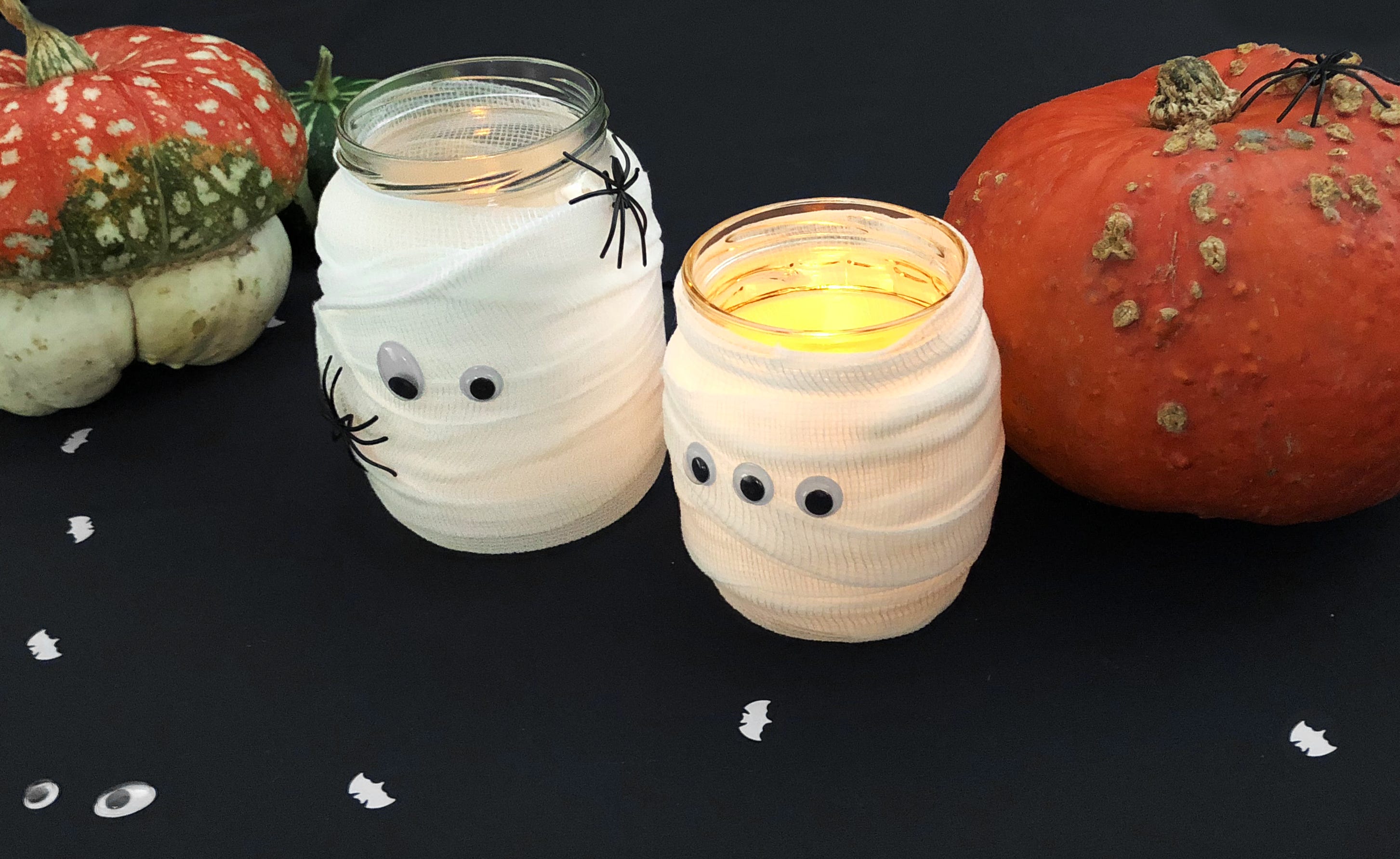 Halloween DIY Mumien-Windlicht - Bonava