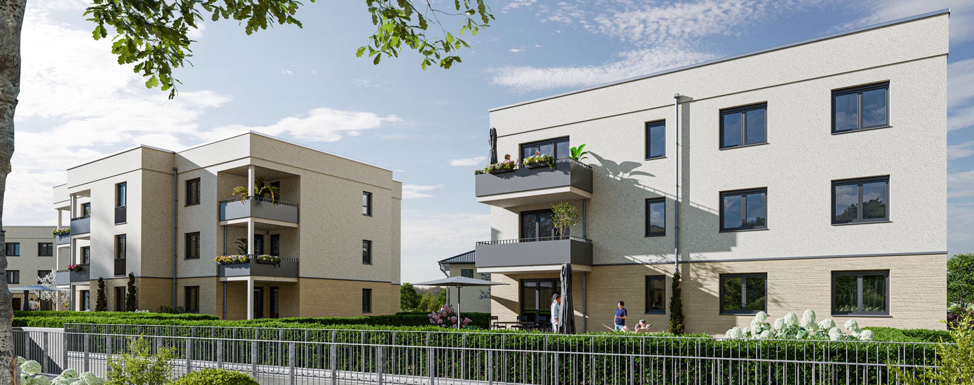 Visualisierung einer neu gebauten Wohnung in Berlin-Hoppegarten